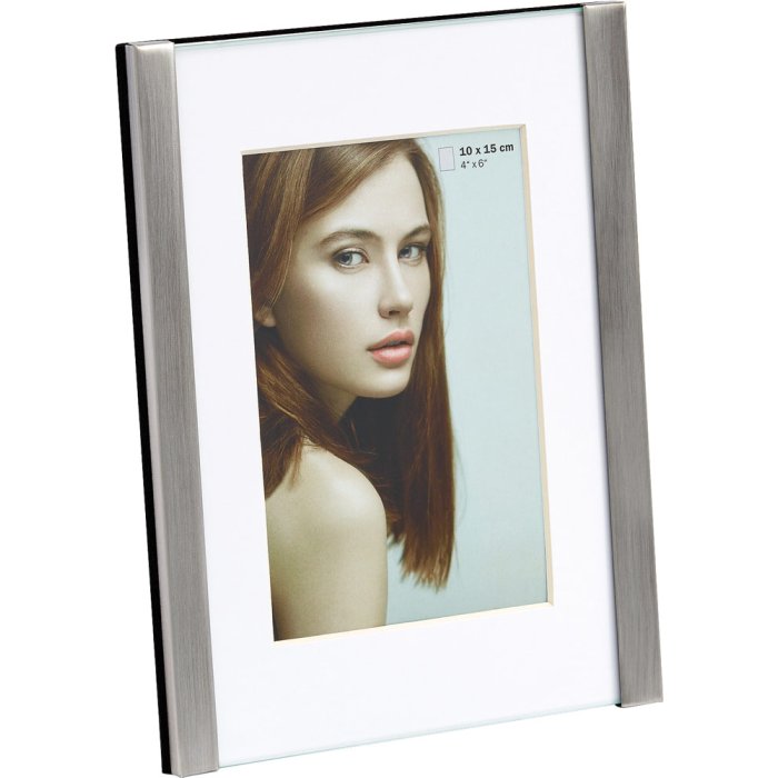 Photo frame Mette 10x15 cm silver