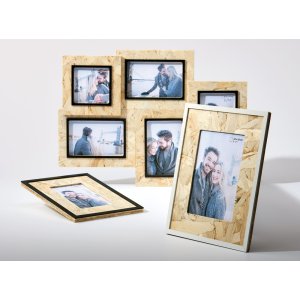 Wooden frame chip 10x15 cm white