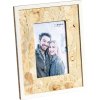 Wooden frame chip 10x15 cm white