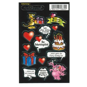 Stickers Geburtstag I - Motive 02- birthday