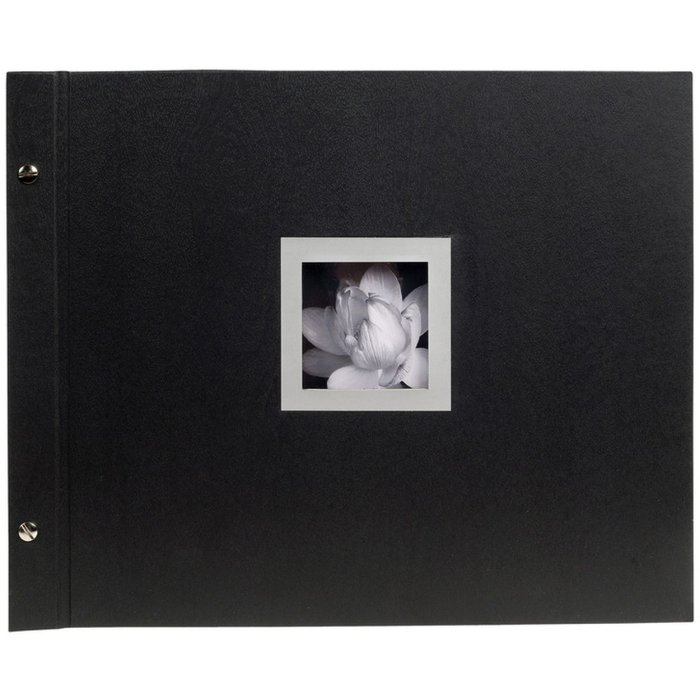 Exacompta Screw Photo Album Ceremony 40 black sides 37x29 cm