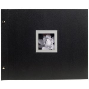 Exacompta Screw Photo Album Ceremony 40 black sides 37x29 cm