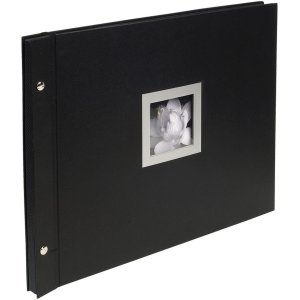 Exacompta Screw Photo Album Ceremony 40 black sides 37x29 cm