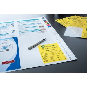 HERMA labels A4 yellow 210x297 mm paper matt 20 pieces