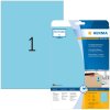 HERMA labels A4 blue 210x297 mm paper matt 20 pieces