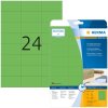 HERMA labels A4 green 70x37 mm paper matt 480 pieces