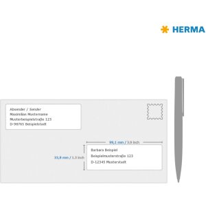 Address labels white 99,1x33,8 Premium A4 400 pcs.