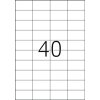 Labels transparent matt A4 52,5x29,7 mm film 1000 pcs.