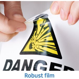 Labels film white hard-wearing 97x42,3 A4 LaserCop