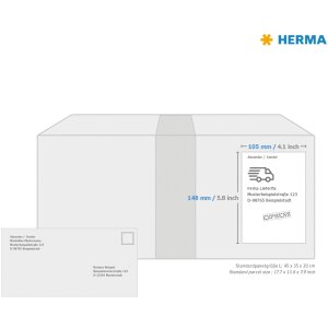 Labels film white hard-wearing 105x148 A4 LaserCopy