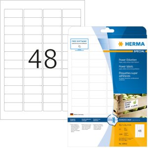 Labels 45,7x21,2 A4 Power labels 1200 pcs.