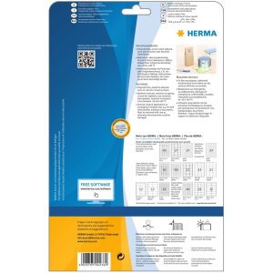 Seal labels transparent strong adhesion Ø 40 A4 LC