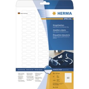 HERMA ring labels A4 white 49x10 mm paper matt opaque...