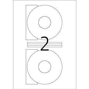 HERMA CD labels white Ø 116 A4 50 pcs.