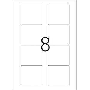 Disk labels white 3.5 70x67,7 A4 250 pcs.