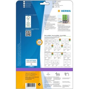 File spine labels green 192x38 A4 140 pcs.