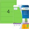 Folder labels A4 green 192x61 mm paper matt opaque 80 pcs.