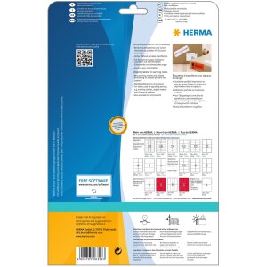 Shipping label-warning message white 50x142 A4 200