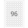 Labels white Movables-removable Ø 20 A4 2400 pcs.