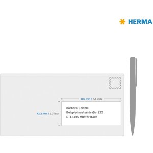 Labels white Movables-removable 105x42,3 A4 350 pcs.