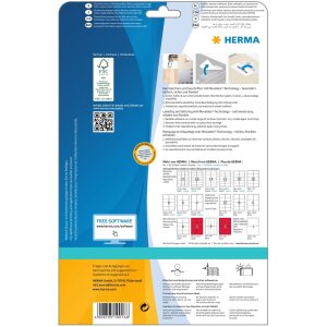 Labels white Movables/removable 99,1x38,1 A4 350 pcs