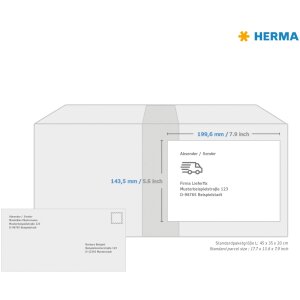 Labels white Movables-removable 199,6x143,5 A4 50pcs