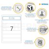 File labels white Movables-removable 192x38 A4 175