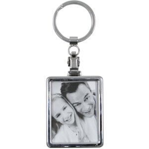 Metal key ring, rectangular