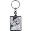 Metal key ring, rectangular