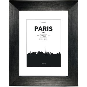 Paris Plastic Frame, black, 10 x 15 cm