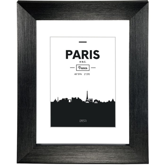 Paris Plastic Frame, black, 40 x 50 cm