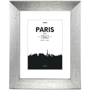 Paris Plastic Frame, silver, 13 x 18 cm