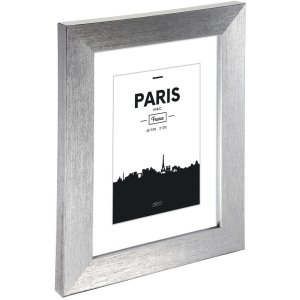 Paris Plastic Frame, silver, 13 x 18 cm