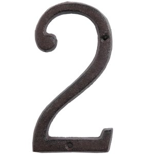 number 0 to 9 15 cm cast-iron