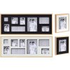 Double wooden frame and photo gallery