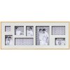 Double wooden frame and photo gallery