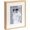 Double wooden frame and photo gallery