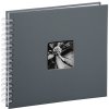 Spiral album Fine Art gray 28x24 cm 50 white pages