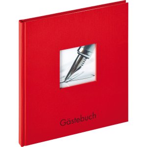 Guestbook Fun 23x25cm red