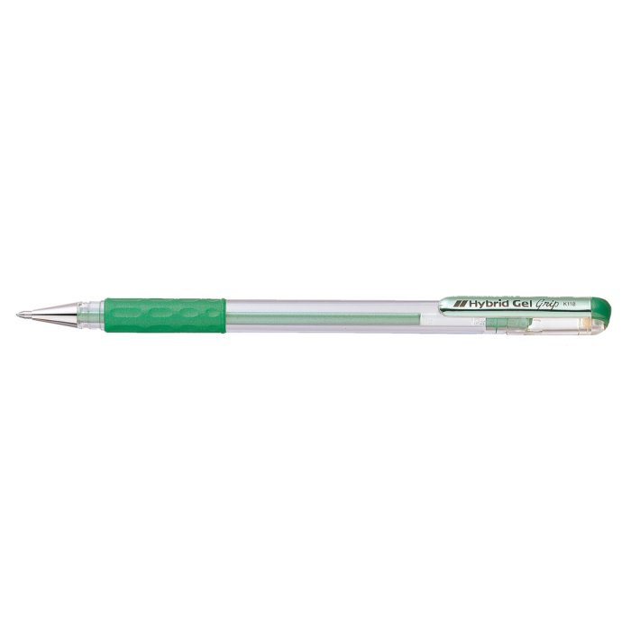 Metallic gel pen Hybrid Gel Grip 0.4 mm green