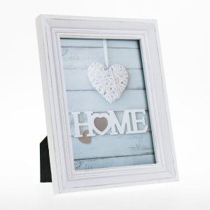 wooden frame VINTAGE 10x15 cm white