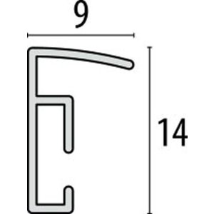 Plastic frame New Easy 20x25 cm white