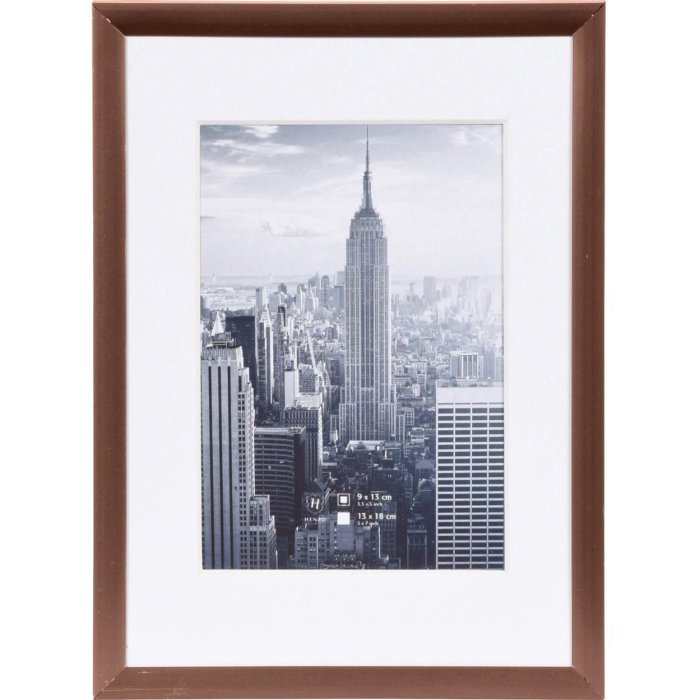 Henzo alu frame Manhattan 13x18 cm bronze