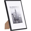 Henzo alu frame Manhattan 21x30 cm black