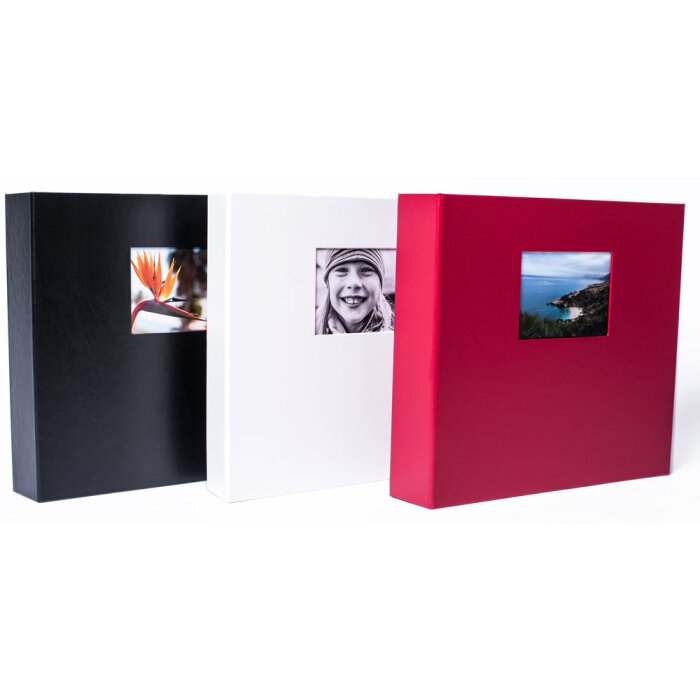 HNFD Photo Album Lona 100 black sides 34,5x33 cm