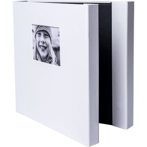 HNFD Photo Album Lona 100 black sides 34,5x33 cm