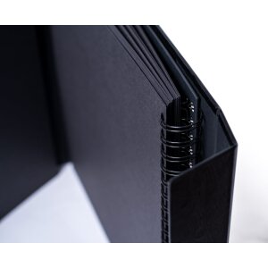 HNFD Photo Album Lona 100 black sides 34,5x33 cm