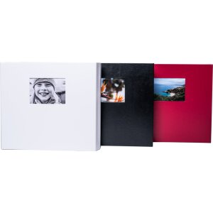 HNFD Photo Album Lona 100 black sides 34,5x33 cm