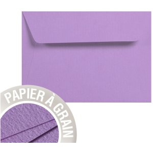 Pack of 5 Envelopes Grain de Pollen 114x162 mm violet