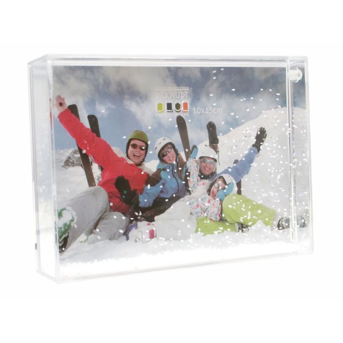 Acrylic picture frame with snow